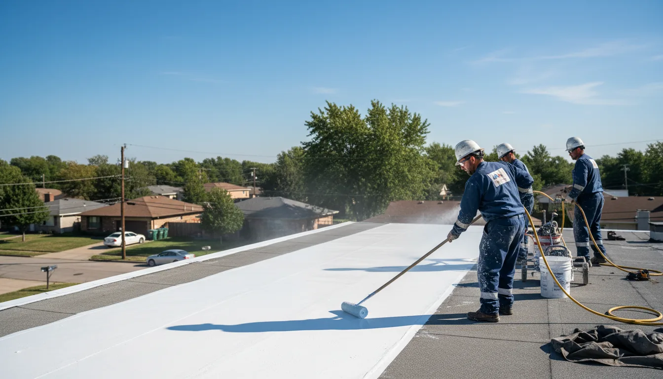 Commercial roof coating in Terryville, CT near me